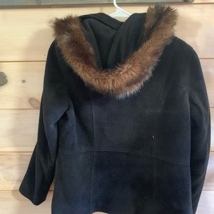 LL bean Womens. Fleece peacoat